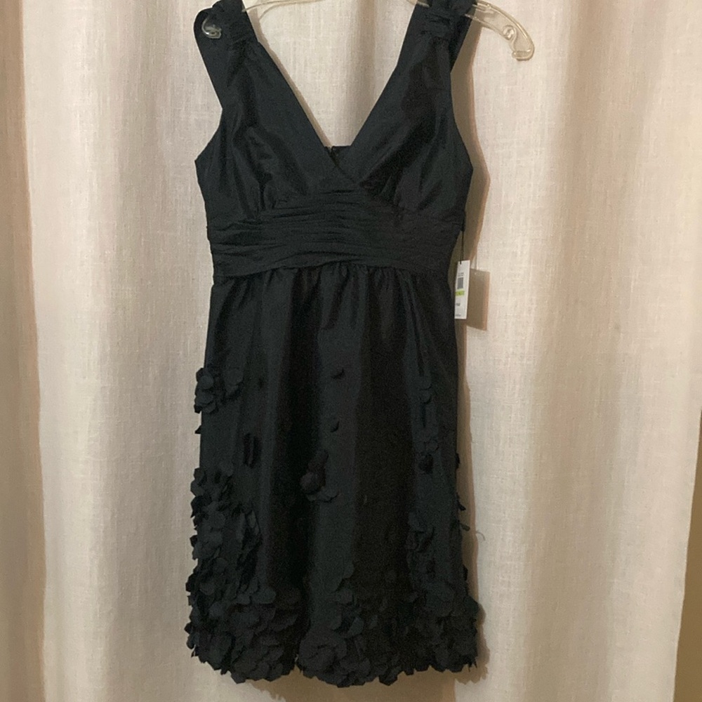 COPY - Stylish Black Dress with Floral Accents